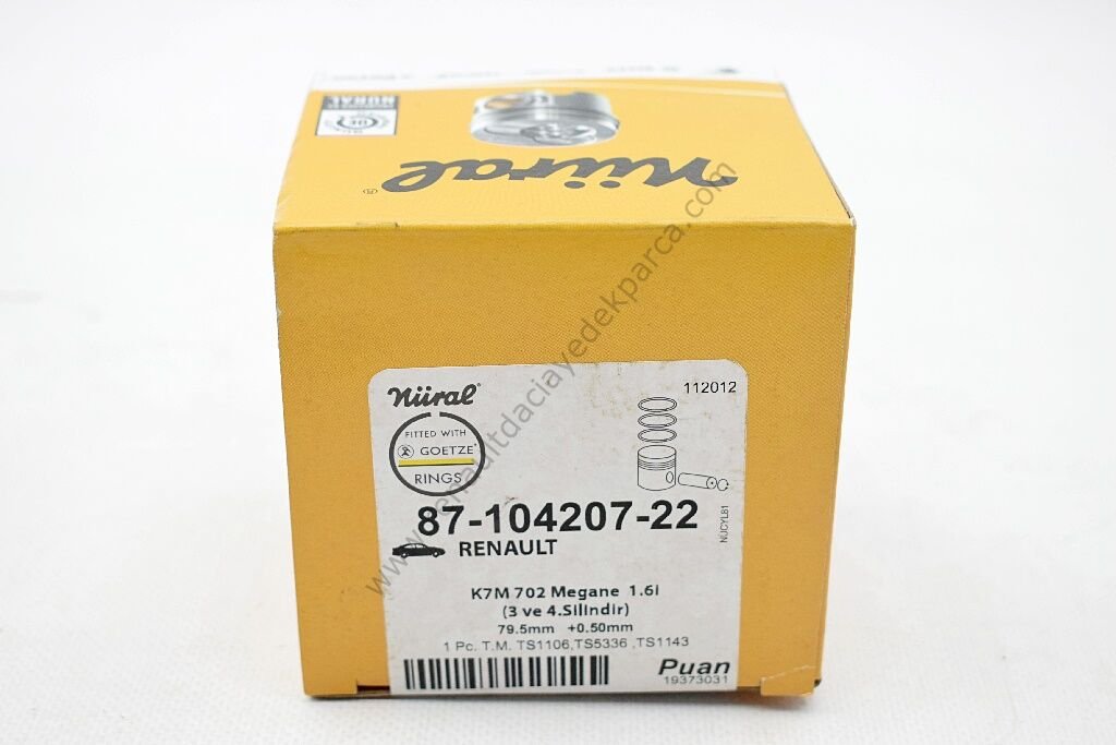 PİSTON+SEKMAN K7M R19-MGN 1.2
