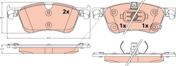 Ön Fren Balatası Takım Duster Qashqai J12-D10606RN0A