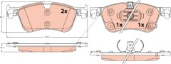 Ön Fren Balatası Takım Duster Qashqai J12-D10606RN0A