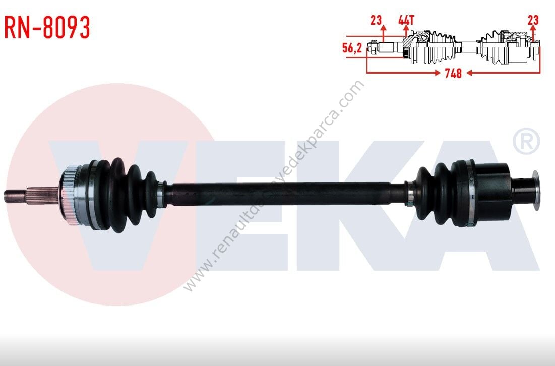 Renault Laguna Sağ Aks 1.6 16 Valf 2000 16 Valf