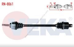 Sağ Aks Renault Megane Abs Li 7701352597
