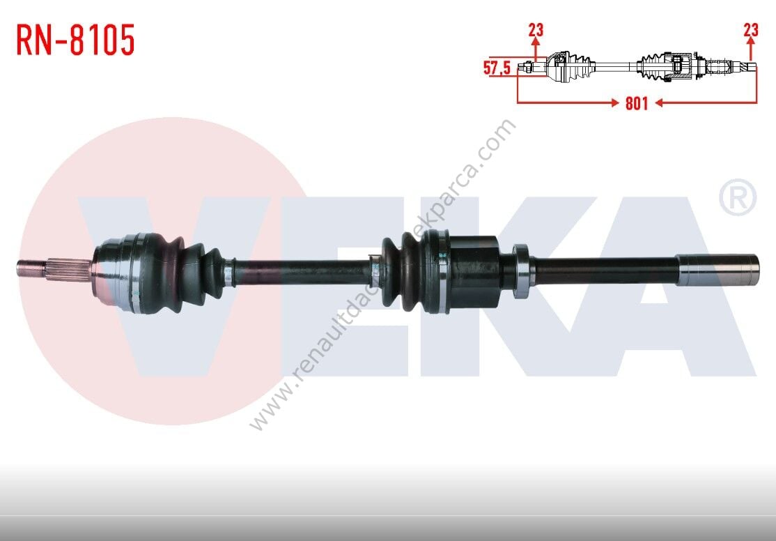 Renault Laguna Sağ Aks Volvo N7q Motor