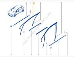 Renault Clio 5 Sağ Ön Cam Fitili 803306673R