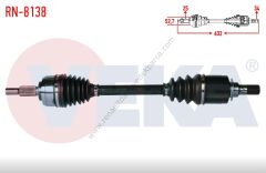 Sol Ön Aks Renault Fluence Otomatik Vites 391016076R