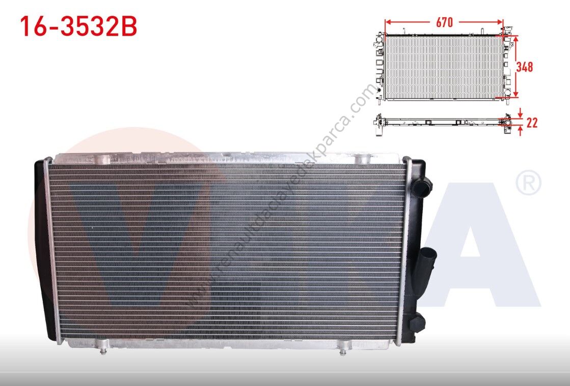 Su Radyatörü Renault 21-7702247464