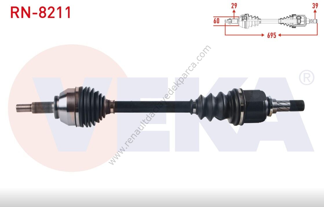 Renault Trafic 3 Sol Ön Aks 391018696R