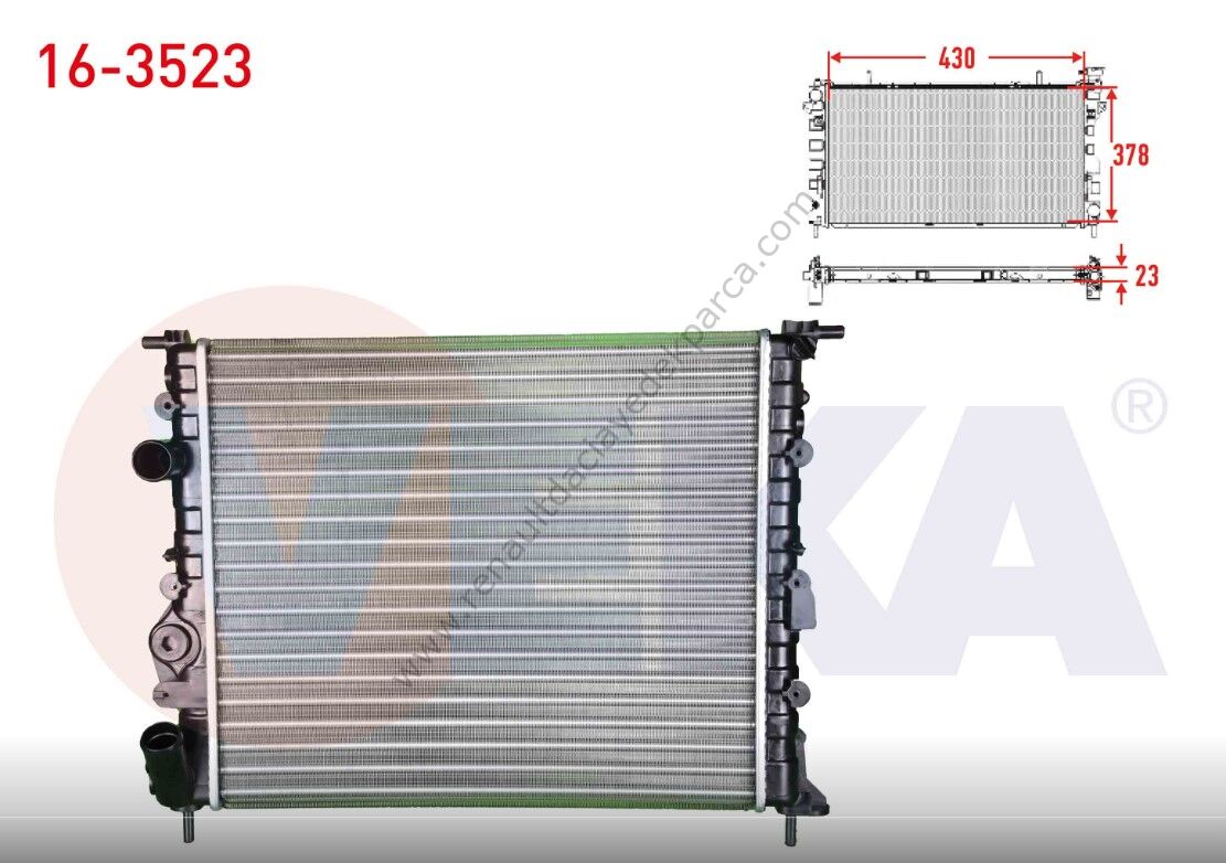 Renaul Clio Klimasız Su Radyatörü