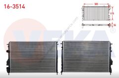 Motor Su Radyatörü Megane 1 Scenic  1.6 16 Valf