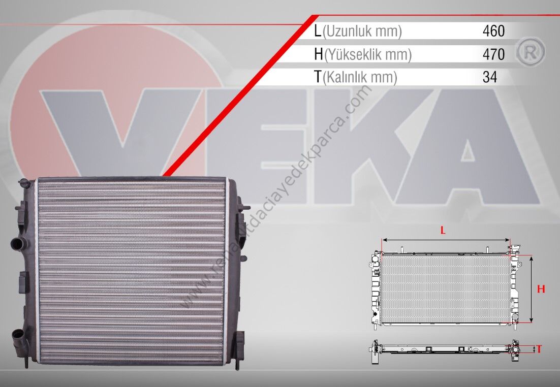 Motor Su Radyatörü Renault Kangoo