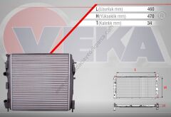 Motor Su Radyatörü Renault Kangoo