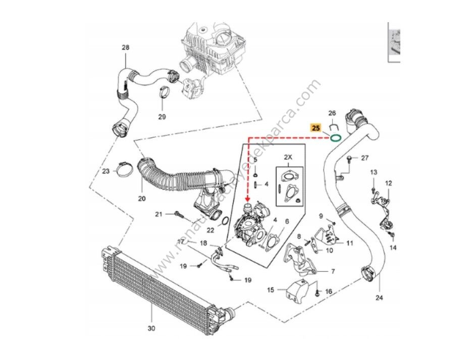 Fluence Megane 3 Turbo Hortumu Contası