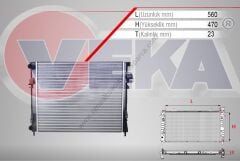 Motor Su Radyatörü Renault Trafic Opel Vivaro 1.9 Dizel