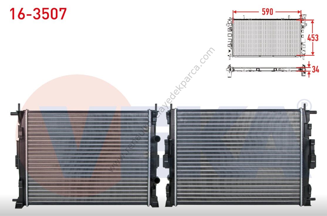 Renault Megane 2 Scenic 2 Motor Su Radyatörü