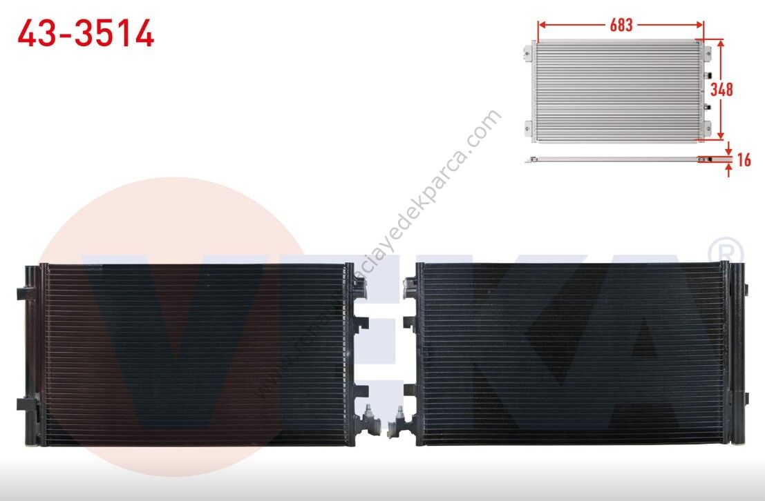 Renault Fluence Megane 3 Klima Radyatörü