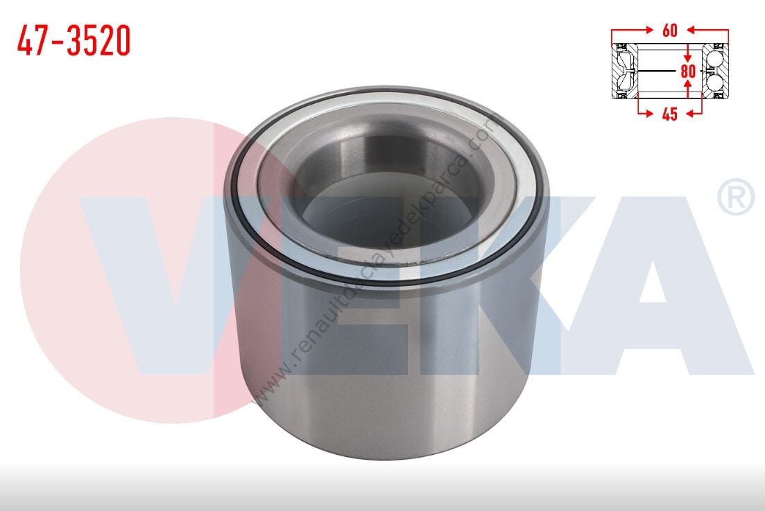 Arka Teker Bilyası Renault Master 3 L3 Kasa