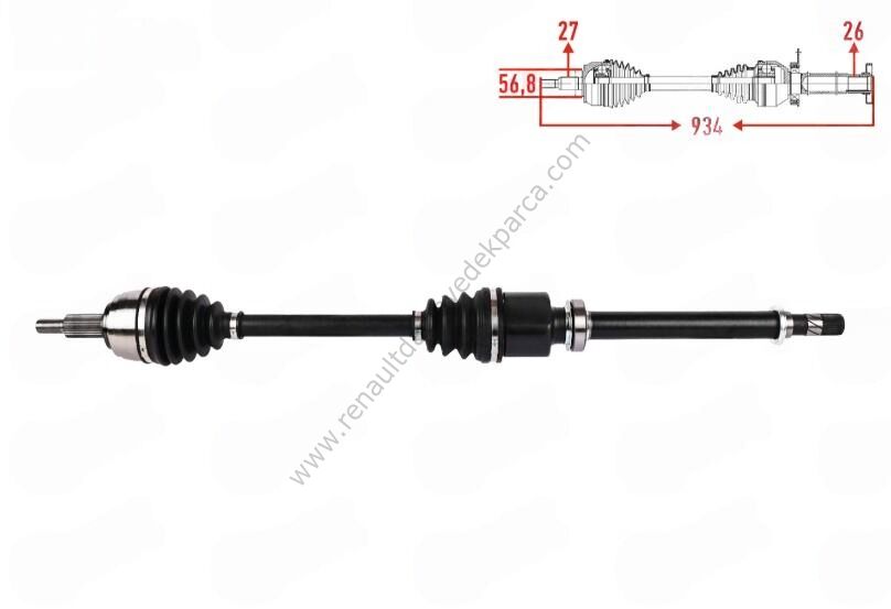 Renault Latıtude Sağ Ön Aks Komple