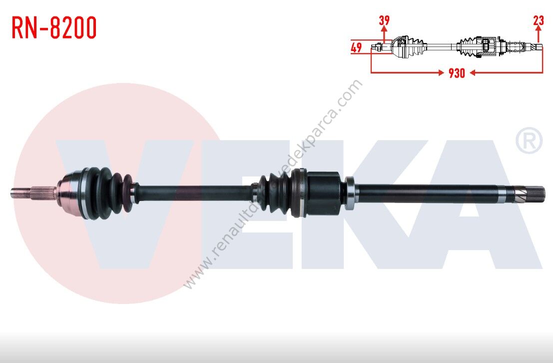 Megane 2 Sağ Ön Aks 6 Vites 8200285908