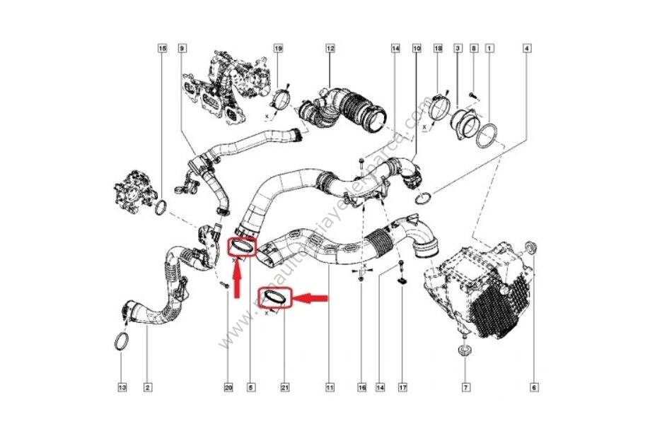 Turbo Boru Contası Megane 3-7701071316