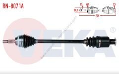 Kangoo Sağ Ön Aks Kalın Freze