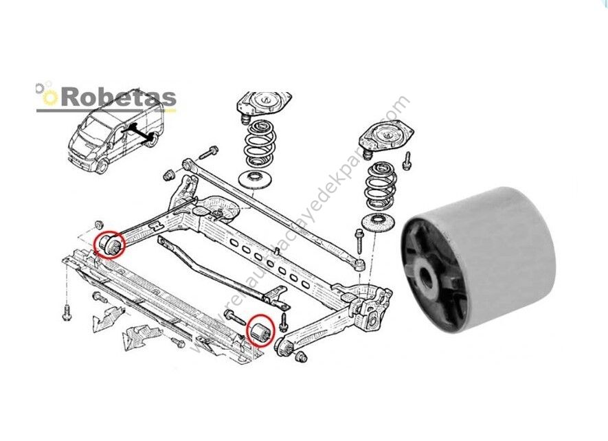 Renault Trafic Opel Vivaro Torsiyon Takozu ( Burcu )