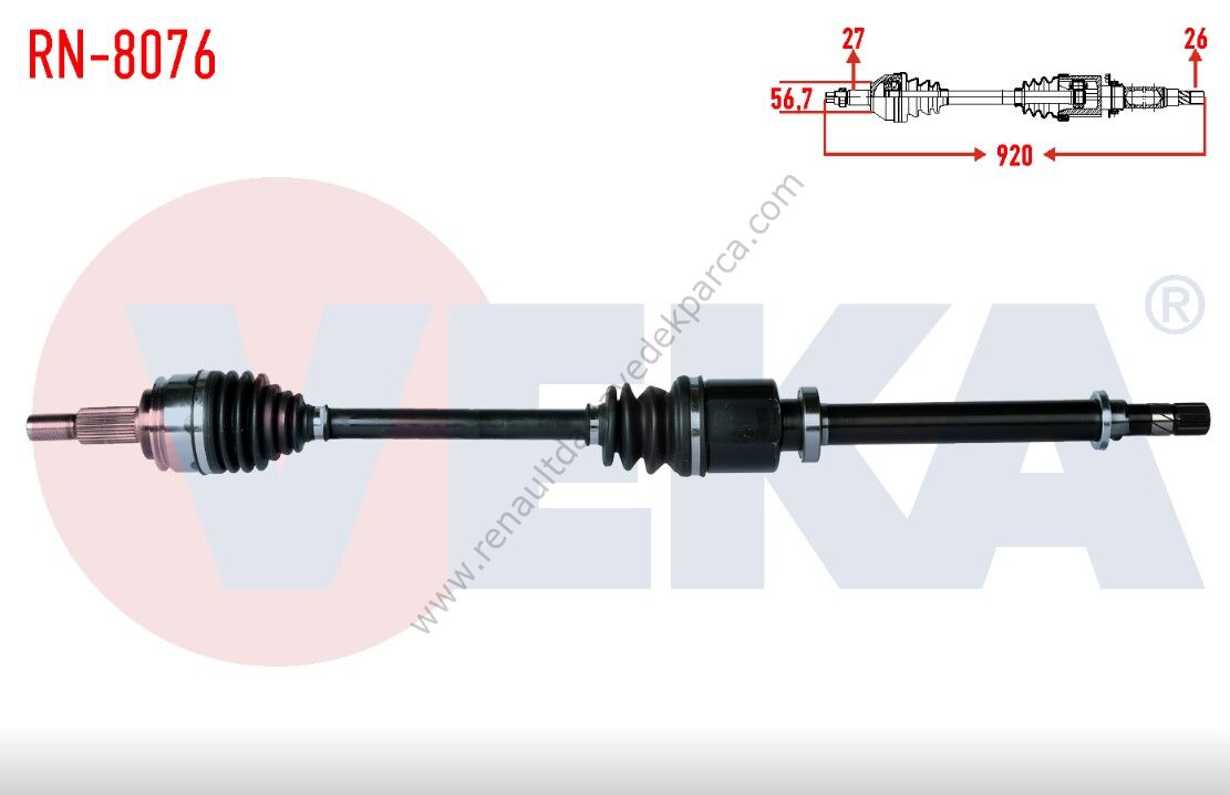 Renault Kangoo 3 Sağ Ön Aks Mercedes Cıtan