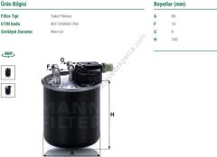 Yakıt Filtresi Mercedes A180 B180 WK820