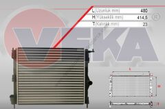 Radyatör Logan Sandero 8200735038