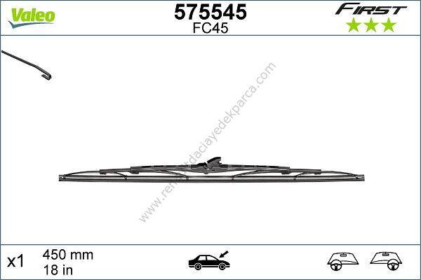 Silecek Takımı 45 Cm Valeo
