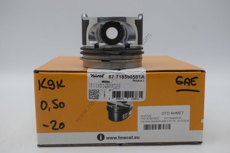 Piston Segman Clio Kangoo Megane Logan 0/50-20