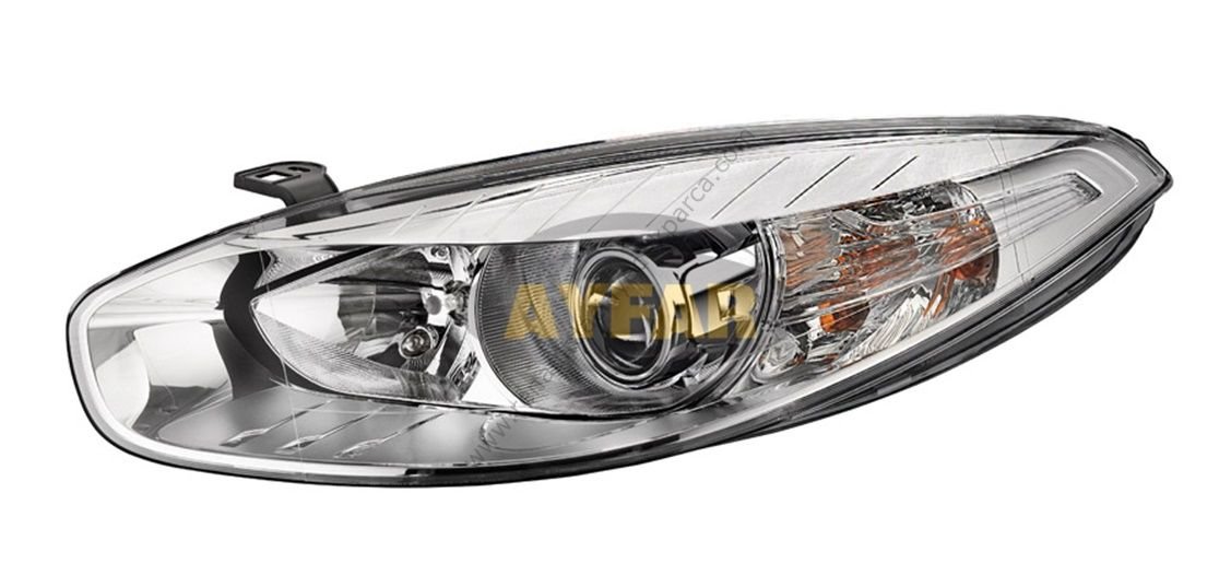Renault Fluence Sol Far Makyajlı Kasa İçi Beyaz ( Mercekli )