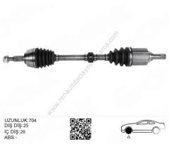Renault Fluence Sol Ön Aks 8200725503