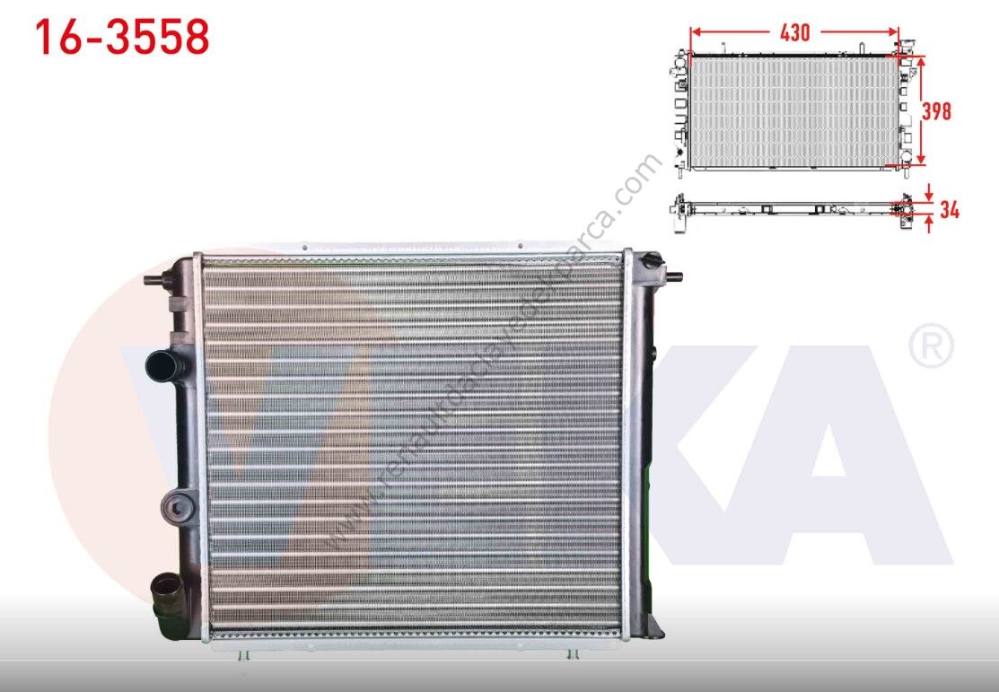 Renault 19 Su Radyatörü 1.6 Enjeksiyonlu