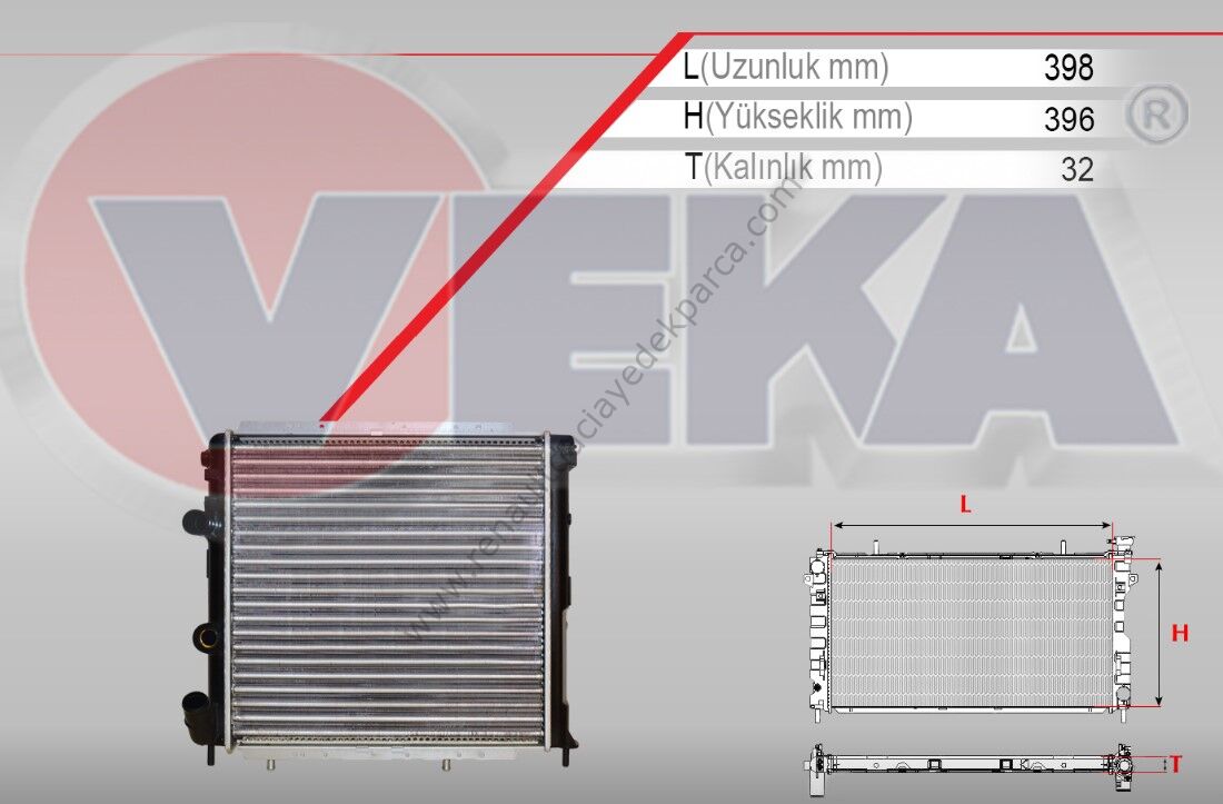 Renault 9 1.4 Enjeksiyonlu Motor Su Radyatörü