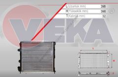 Renault 9 1.4 Enjeksiyonlu Motor Su Radyatörü