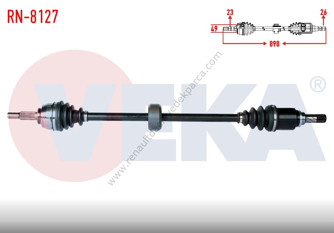 391004571R Sağ Ön Aks Sandero Stepway