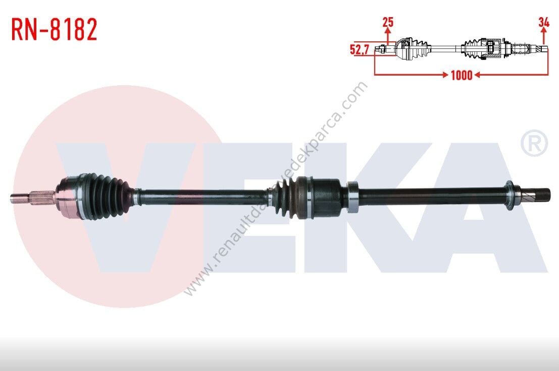 Renault Megane 4 Sağ Ön Aks Komple 1.5 Dizel