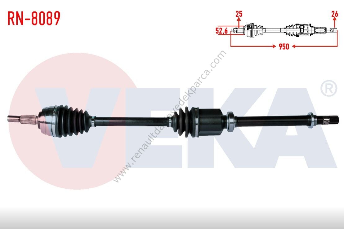 Dacia Duster Ön Aks Komple Sağ 4x2