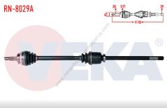 Nissan Qashqai Sağ Ön Aks 1,6 Dizel