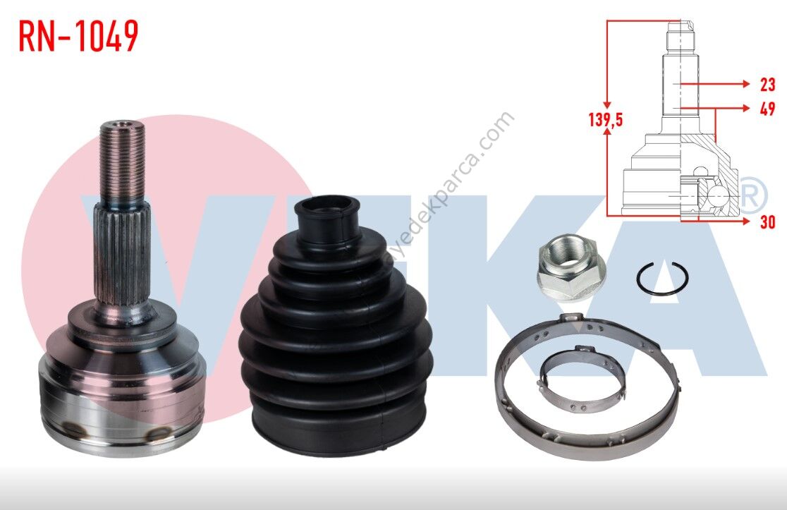 Renault Clio 4 Symbol Joy Dacia Sandero Dış Aks Kafası