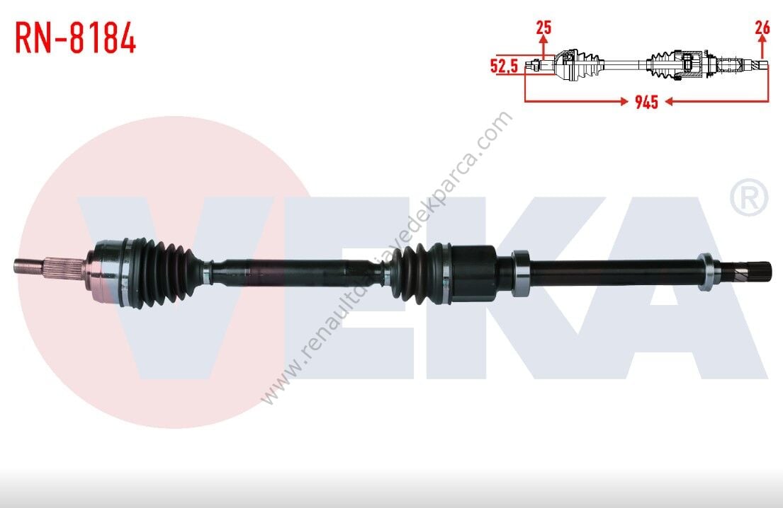 Renault Megane 4 Sağ Ön Aks Komple Dizel K9k 391007238R