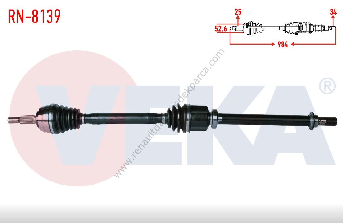 Sağ Aks Fluence Megane 3 Otomatik