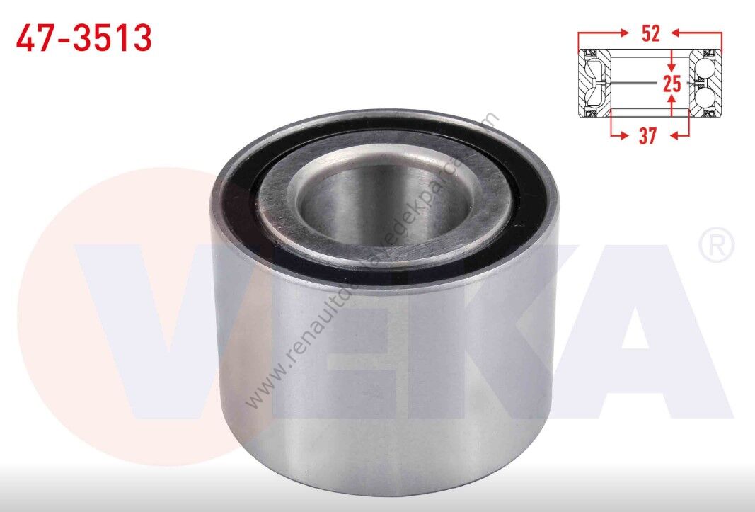 Renault Megane Arka Aks Teker Bilyası