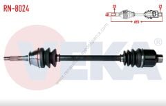 Ön Aks Renault 12 Toros Komple