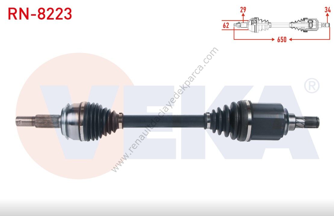 Sol Ön Aks Komple Renault Kadjar 391011681R