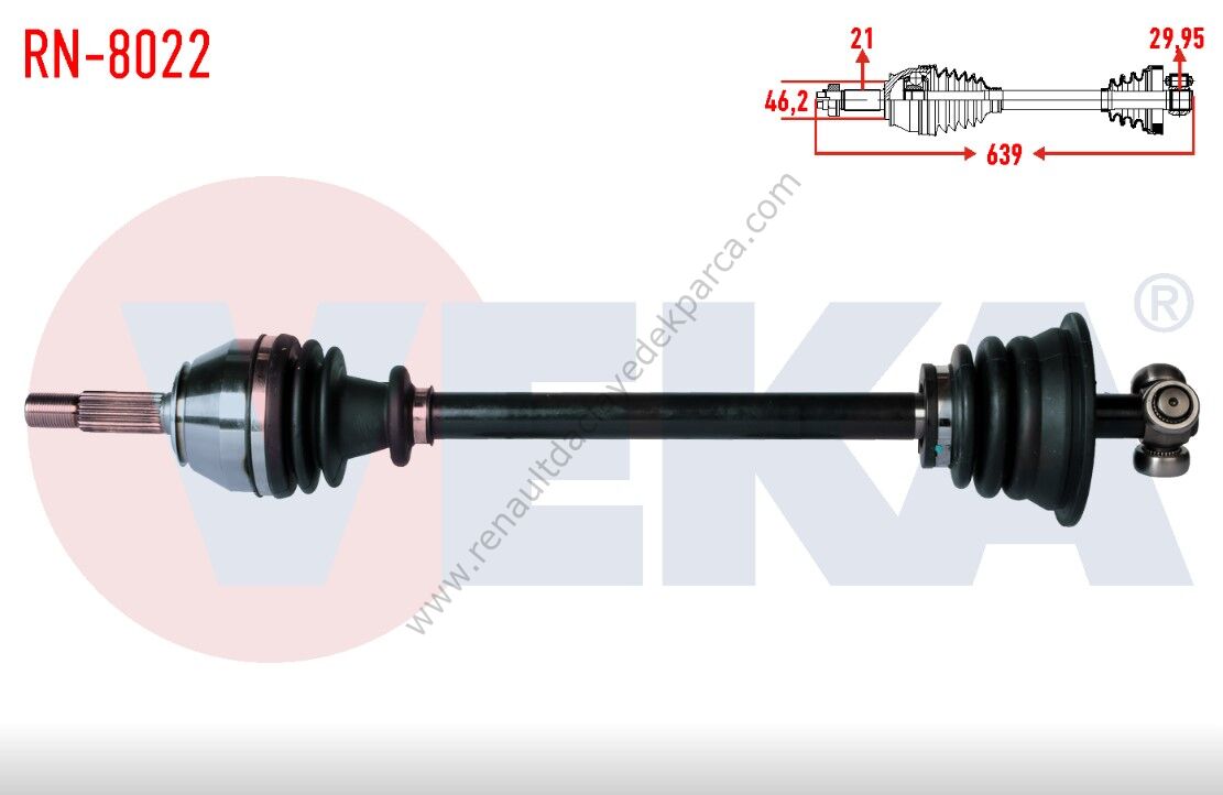 Renault 19 Europa Sol Ön Aks Komple