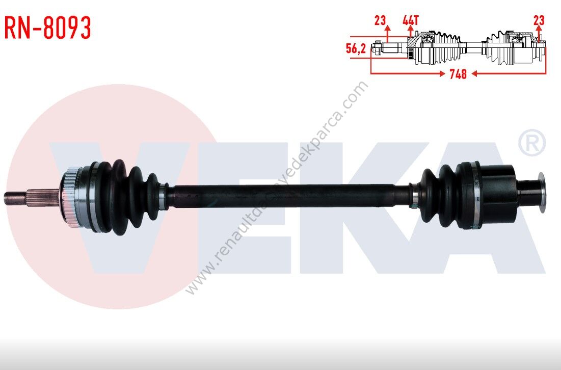 Renault Laguna Sağ Aks 1.6 16 Valf 2000 16 Valf