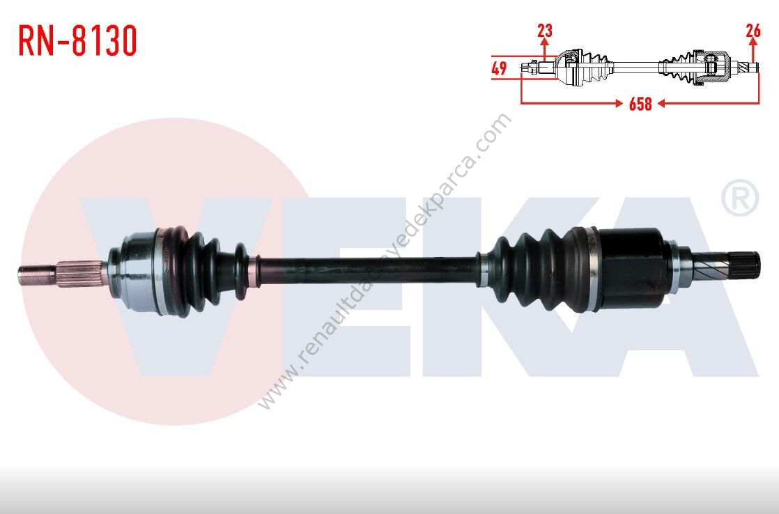 Renault Symbol Dacia Sandero Sol Ön Aks